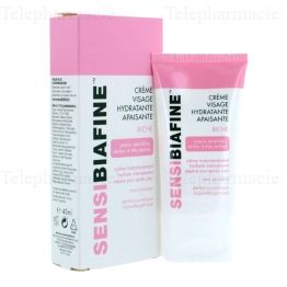 Sensibiafine cr&egrave;me visage hydratante apaisante riche 40ml