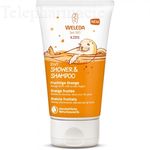 WELEDA Kids Shower & Shampoo orange fruitée tube 150ml