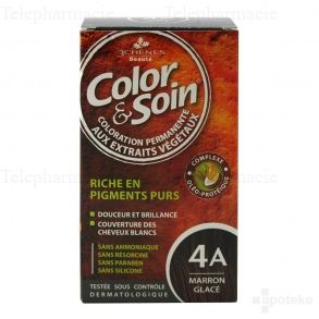 LES 3 CH&Ecirc;NES Beaut&eacute; Color & Soin Coloration permanente aux extraits v&eacute;g&eacute;taux teinte 4A