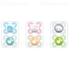MAM Duo Sucettes silicone naissance 0-2 mois REF10