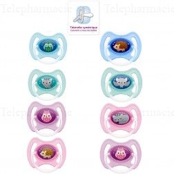 MAM Duo sucettes +6 mois anatomiques nuit silicone REF 35
