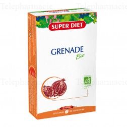 SUPERDIET Grenade bio 20 ampoules