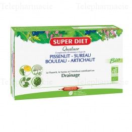 SUPERDIET Quatuor drainage bo&icirc;te de 20 ampoules