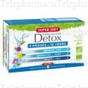 SUPERDIET Protocole détox 3 phases de 10 jours 30 ampoules de 15ml