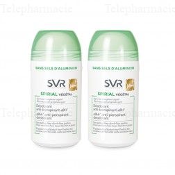 SVR Spirial V&eacute;g&eacute;tal D&eacute;odorant roll-on 50 ml x 2