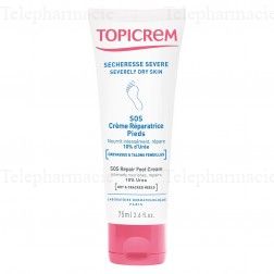 TOPICREM Sécheresse sévère UR 10 crème réparatrice pieds