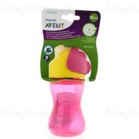 Tasse Paille +12 mois Rose 300ml