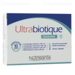 ULTRABIOTIQUE Équilibre 10 gélules végétales