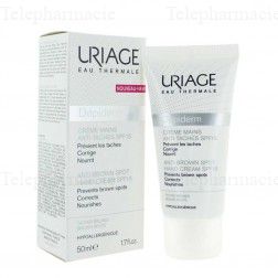 URIAGE D&eacute;piderm cr&egrave;me mains SPF15 tube 50ml