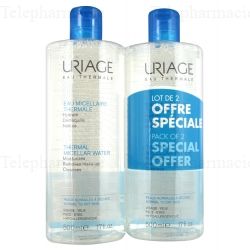 Eau Micellaire Thermale pour peaux normales à sèches - Lot de 2 x 500 ml
