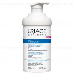 URIAGE Xémose crème relipidante anti-irritations Flacon pompe 400ml