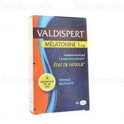 Valdispert M&eacute;latonine 1mg &Eacute;tat de Fatigue 40 Comprim&eacute;s