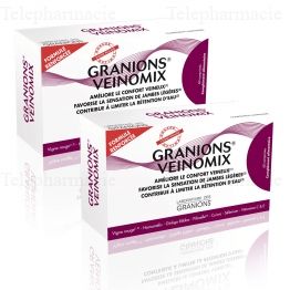 GRANIONS Veinomix Lot de 2 boîtes de 60 comprimés