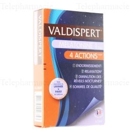 VALDISPERT Mélatonine 1 mg 4 actions 30 capsules