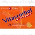 Vitascorbol sans sucre tamponn&eacute; 500mg 24 comprim&eacute;s