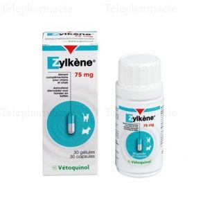 Zylk&egrave;ne 75 mg 30 g&eacute;lules - Anti-stress pour petit chien et chat